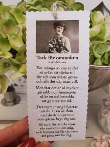 Diktkort - Tack för omtanken