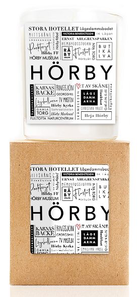 Klinta, HÖRBY Stora Doft- och massageljuset - Nytvättat (Natur ask)