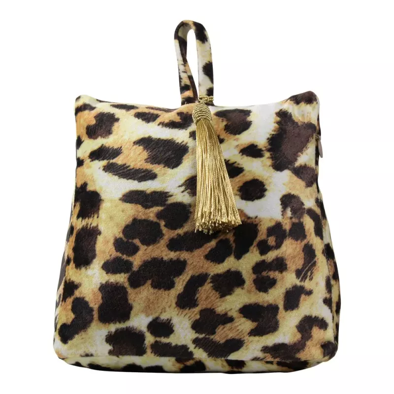 Dörrstopp I Sammet Leopard Print - Mars & More