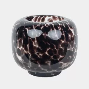 Ljuslykta Leo, Bärnstensfärgat glas (dia: 23,5 cm) - Olsson & Jensen