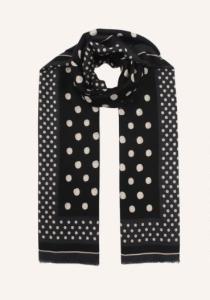 Sjal Prickig, Svart / Offwhite, Siri - Caramelle Fashion