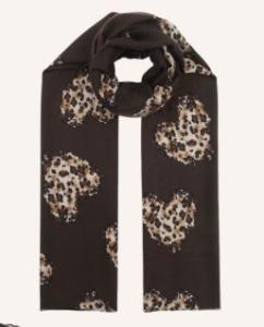 Sjal Leohjärtan, Brun Carita - Caramelle Fashion