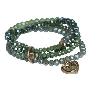 Armband Grön, (Set om 4 länkar), Vilda - the moshi