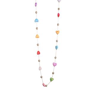 Halsband Långt, Små färgade stenar - Gemini