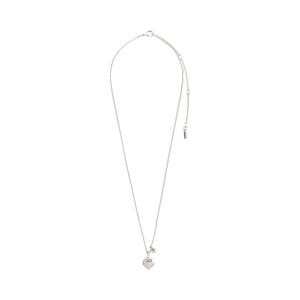 Halsband Silverpläterat, Hjärta med små kristaller, Dixie – Pilgrim