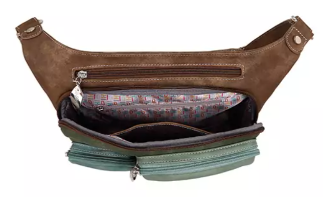 Cross Over Väska / Bum Bag, Ekorre, Brun / Grön / Petrol - HI-DI-HI