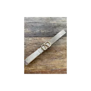 Bälte, Taupe med guldspänne (Mary) - Qnuz