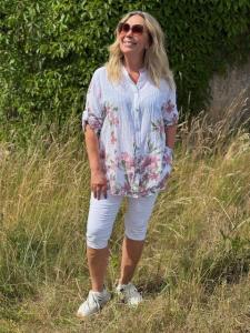 Blus, Blommig Vit / Rosa, Ellie - Mix by Heart