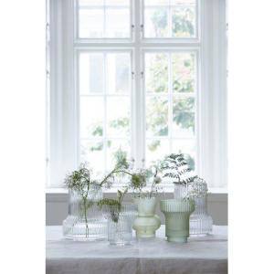 Vas i klarglas, Groove (Höjd: 25 cm) - Wikholm Form