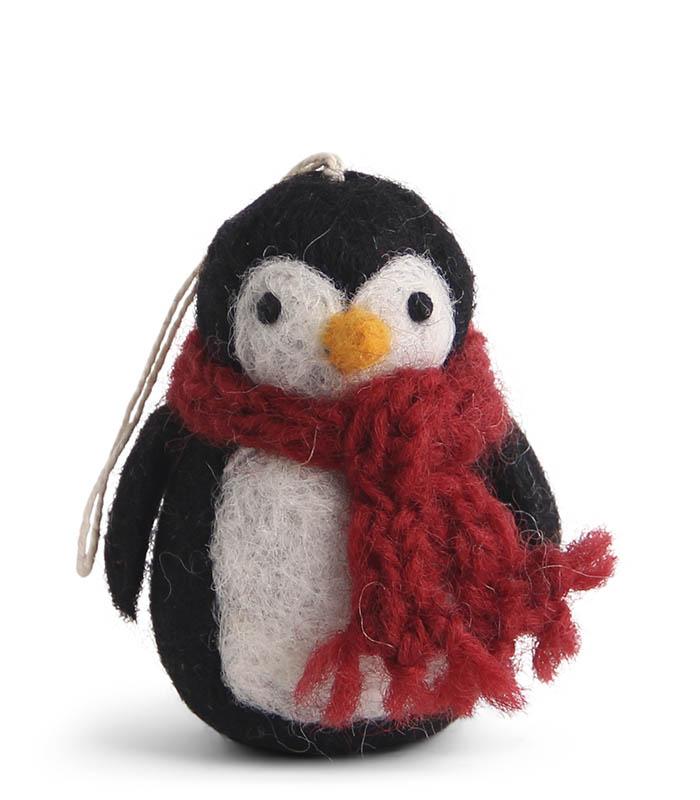 Tovad pingvin med röd halsduk (12520) - Én Gry & Sif         LEV V.40