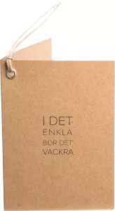 ERNST Citatkort " I det enkla" Brun