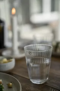 ERNST Dricksglas d8,4 h10,5 cm räfflat