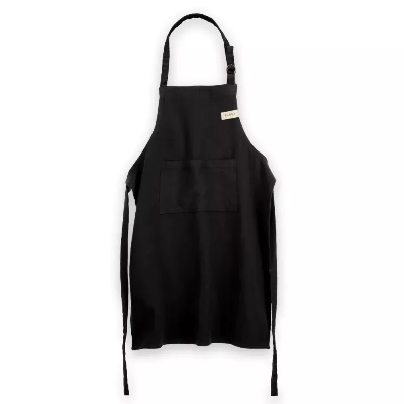 ERNST Förkläde högt, svart
