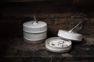 ERNST Förvaringsburk, Vit / Natur (270714)