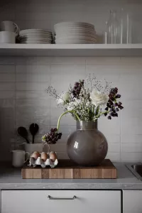 ERNST Glasvas Rund d21 h22, Brun