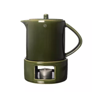 ERNST Glöggkanna / Tekanna med värmare, Grön Laserad