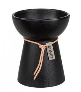 ERNST Hyacintvas, H 11cm, Svart stengods