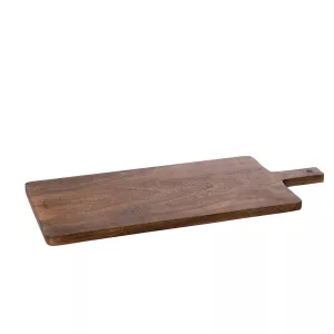 ERNST Mörkbrun Uppläggningsbricka i Mangoträ 49x19,5x1,5 cm