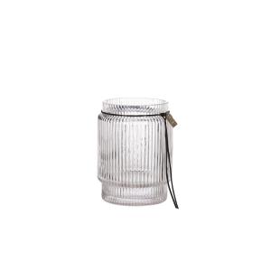 ERNST Rak Glasvas Mönstrad Randig Struktur H10,8cm
