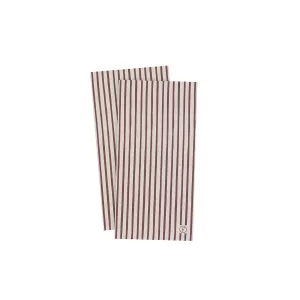 ERNST Servett 10x20 Röd/ljusgrå