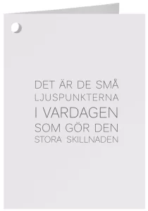 ERNST Citatkort "Ljuspunkter", vit