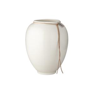 ERNST Vas i stengods, Vitglaserad finish (höjd 22 cm)