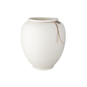 ERNST Vas i stengods, Vit glaserad finish (höjd 28 cm)