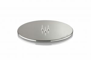 Ljusplatta, blank silver (dia 12 cm) - Ester & Erik