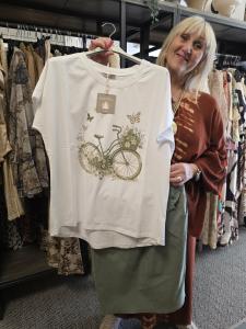 T-shirt Inze, Cykel Grön - Soulful Fashion