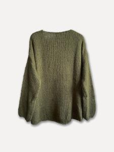 Stickad tröja, Skogsgrön Fanny - Reunion