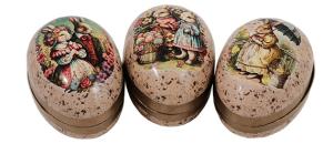 Påskägg 12 cm Family Rabbit, 3 olika motiv - Bromma Kortförlag