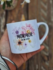 Mugg Blommig, Mormor du är bäst - Gamla Stans Kreativa