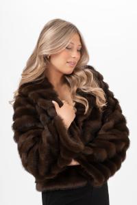 Fuskpäls Brun, Minerva - Capri Collection