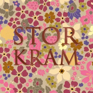 Folierat kort, Stor kram (7,5x7.5 cm) - Sköna Ting