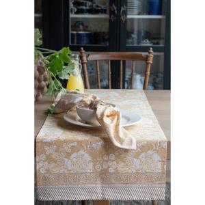 Löpare i gula toner, Sonia - 40x145 cm