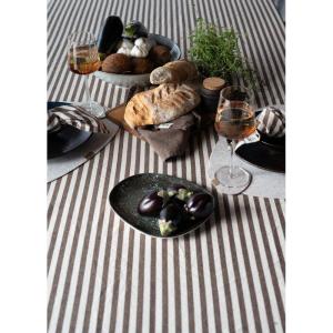 Duk, Randig Nougat och Vit, Svea  (140x300cm)