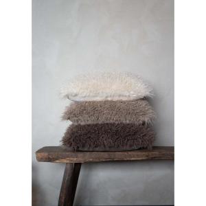 Kuddfodral Curly, Brun  (48x48cm)