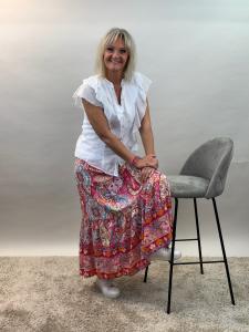 Kjol Susanna, Fuchsia Paisley - Mix by Heart     2:A SORTERING