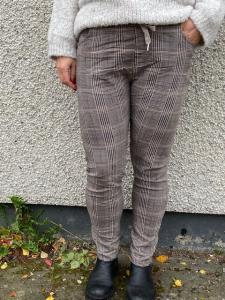 Byxa Rutig, Beige / Brun, Alexandra - Mix by Heart