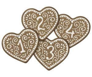 GINGERBREAD GIFT TAGS, NO. 1-24 (Maileg)