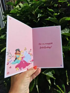 Prinsessor - Kort med 4 glittriga prinsessor från Disney - Pictura