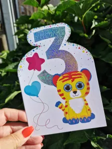 3 - Kort med tiger till 3-åringen - Pictura