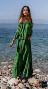 Klänning Singoalla, Grön - Coconut Milk