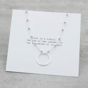 Halsband silver, Cirkel - by faith