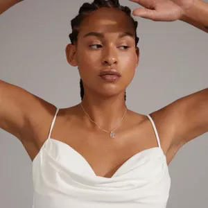 Halsband Iben återvunnet, Livets träd Silverpläterat - Pilgrim