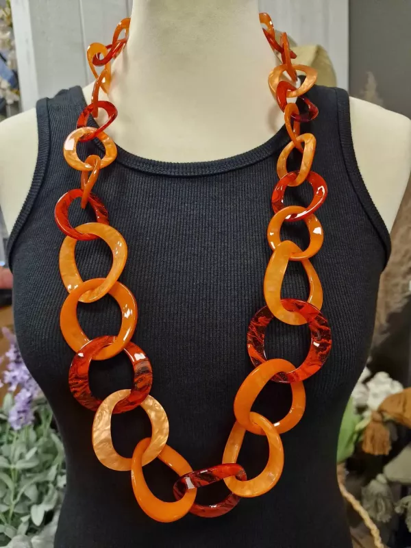 Halsband, Långt Orange - IDAR