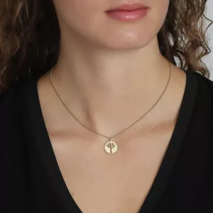 Halsband Med Mynthänge Elin återvunnet, guldpläterat - Pilgrim