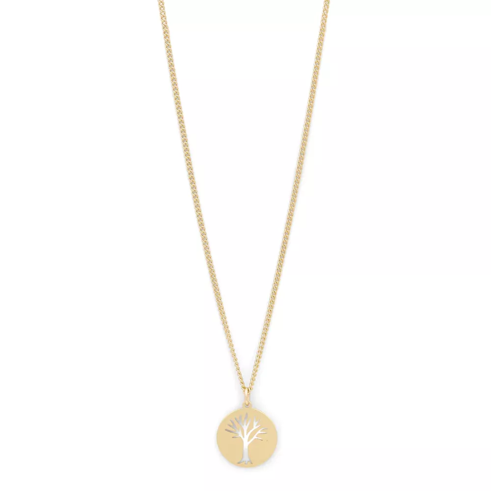 Halsband Med Mynthänge Elin återvunnet, guldpläterat - Pilgrim