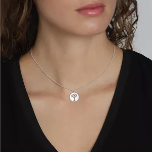 Halsband Med Mynthänge Elin återvunnet, Silverpläterat - Pilgrim