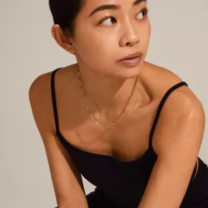 Halsband Ronja återvunnet, Guldpläterat - Pilgrim